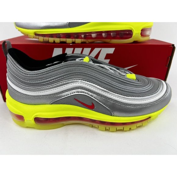 Nike Air Max 97 Silver Volt GS Youth Sneakers Shoes 4Y-7Y Green NO SHOE BOX - Picture 4 of 11